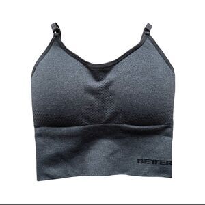 NWT| BB Seamless Sports Bra| Graphite Grey| Medium Support| Size Small